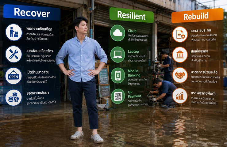 finbiz by ttb แนะ “3 Re” แนวทางฟื้นธุรกิจหลังน้ำท่วม ให้พร้อมเดินหน้าต่ออย่างยั่งยืน